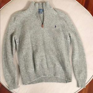 Long sleeve polo pull over